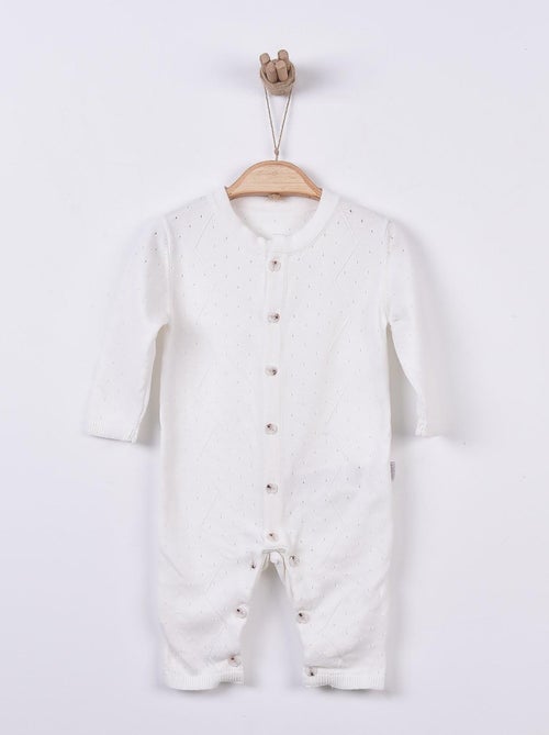 Tutina per neonati in cotone biologico a maglia, comfort e stile | Kitikate - Kiabi