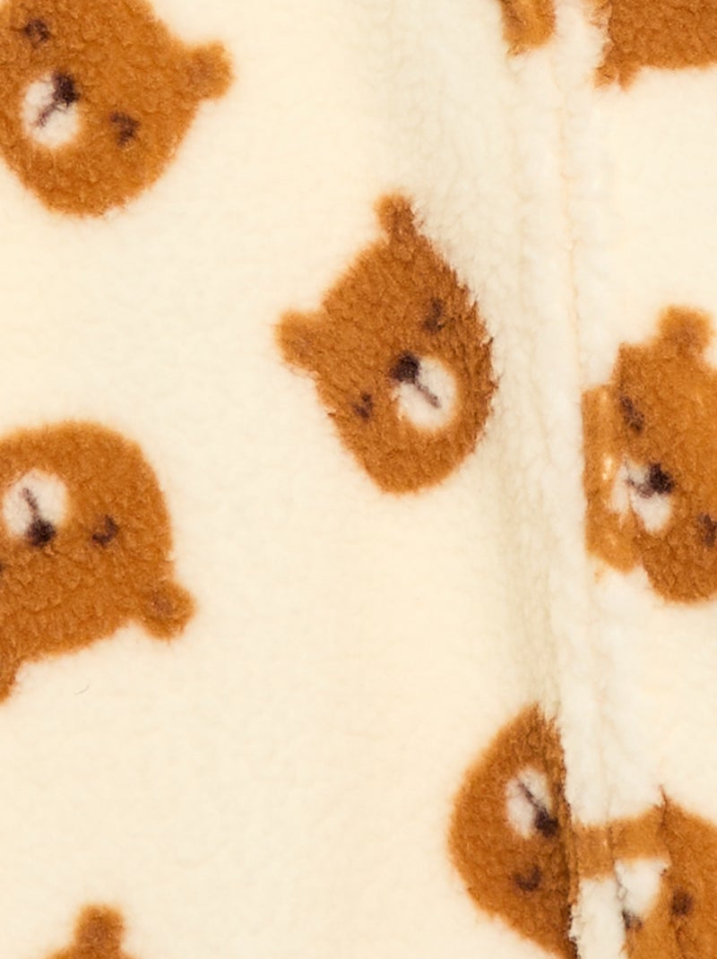 Tutina pigiama calda effetto montone Beige - Kiabi