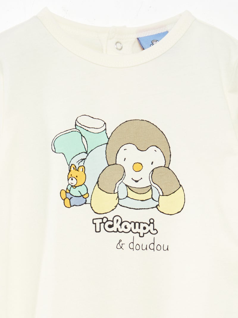 Tutina pigiama 'T'choupi' in cotone BEIGE - Kiabi