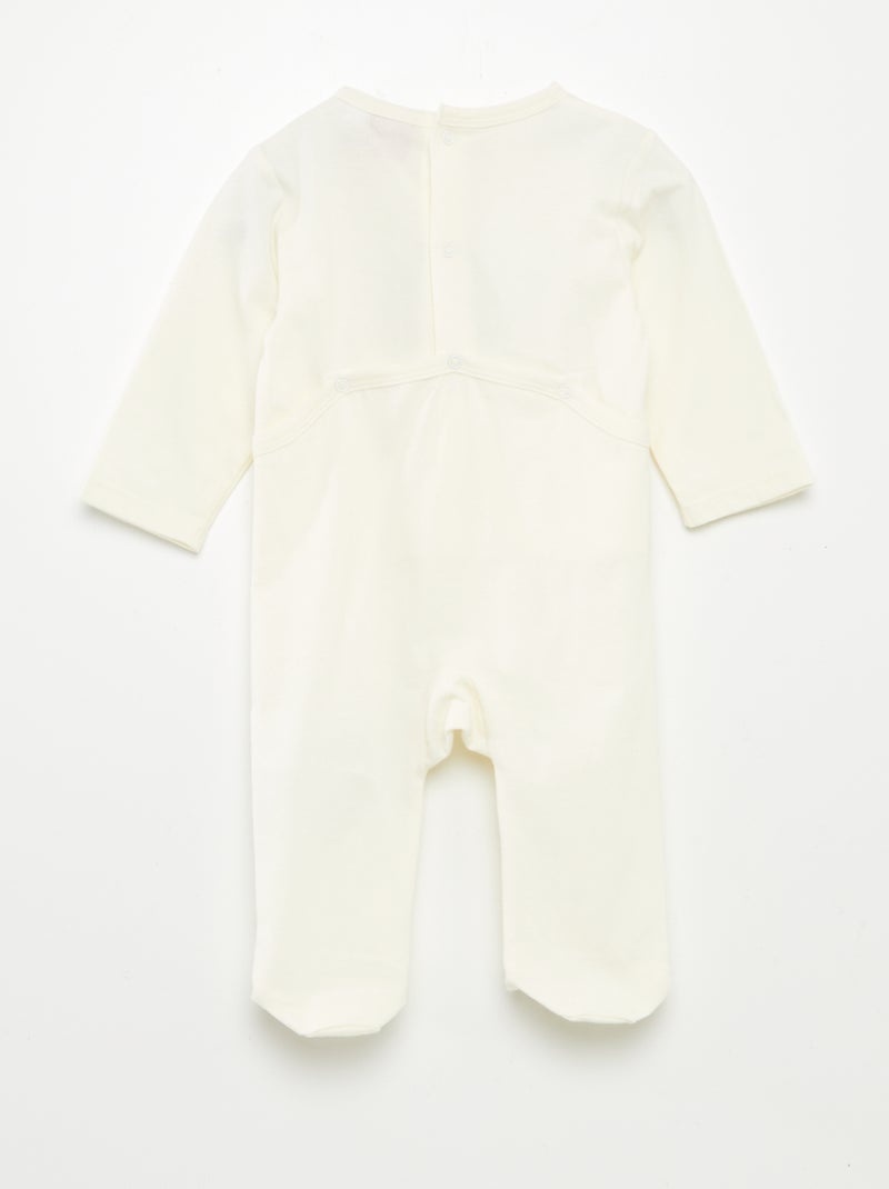 Tutina pigiama 'T'choupi' in cotone BEIGE - Kiabi