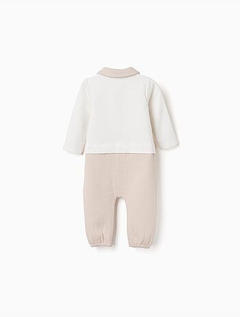 Tutina senza piedi in cotone trapuntato