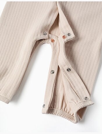 Tutina senza piedi in cotone trapuntato