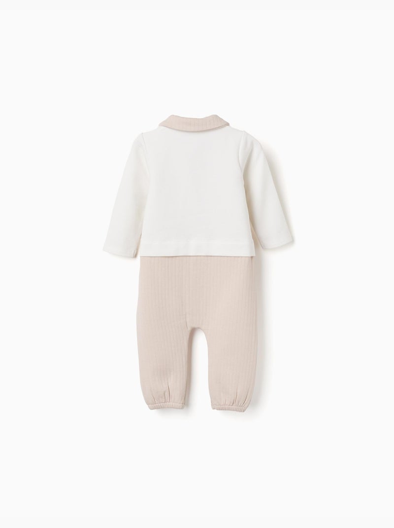 Tutina senza piedi in cotone trapuntato Grigio chiaro - Kiabi