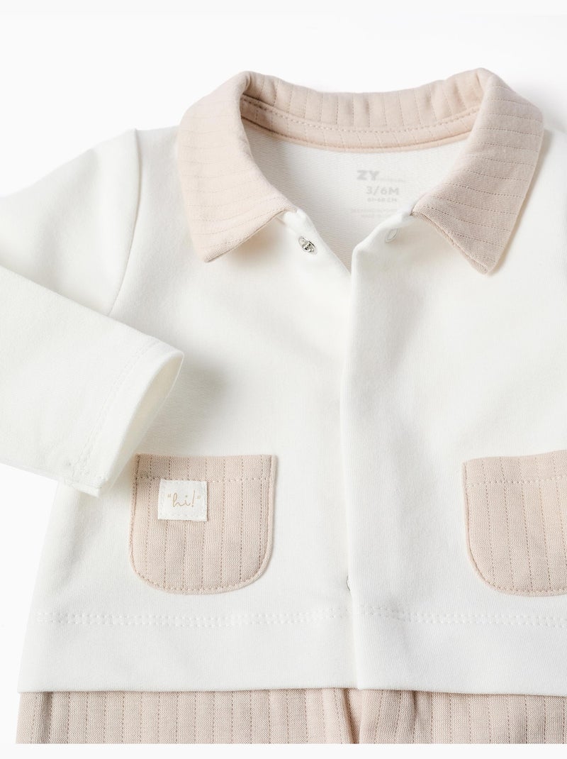 Tutina senza piedi in cotone trapuntato Grigio chiaro - Kiabi