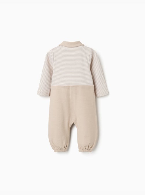 Tutina senza piedini a costine in cotone - Kiabi