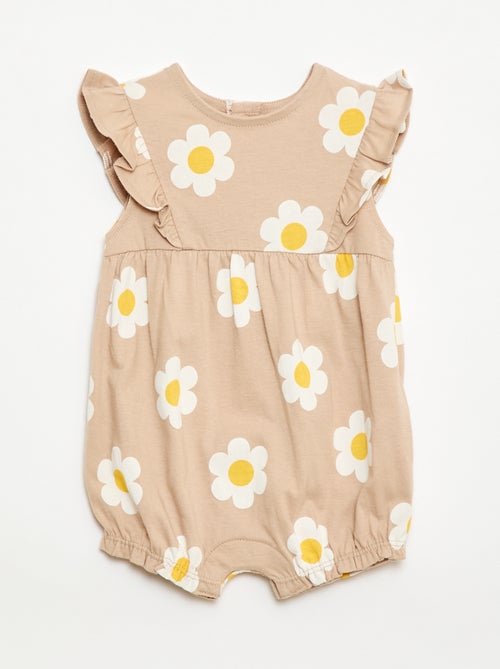 Tutina stampata in jersey di cotone - Kiabi