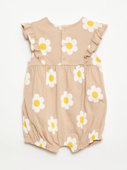 Tutina stampata in jersey di cotone - Kiabi