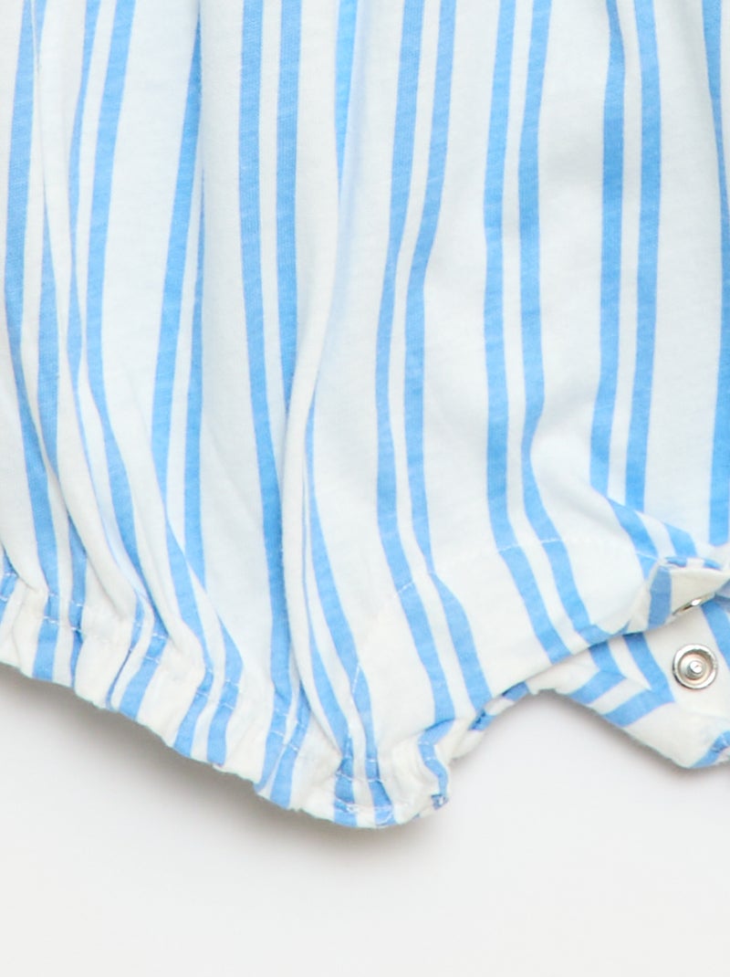 Tutina stampata in jersey di cotone Bianco - Kiabi
