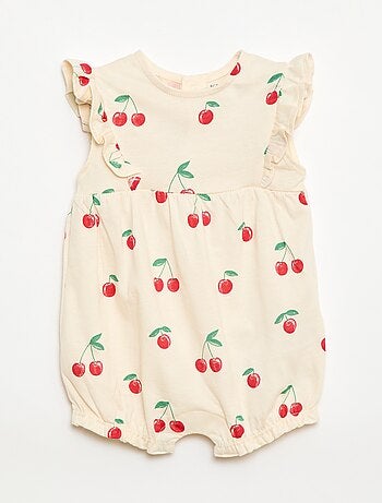 Tutina stampata in jersey di cotone