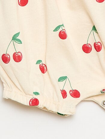 Tutina stampata in jersey di cotone