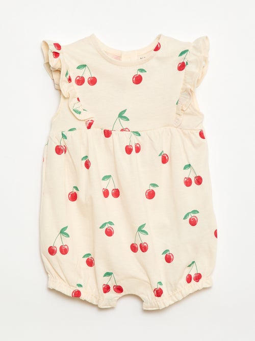 Tutina stampata in jersey di cotone - Kiabi