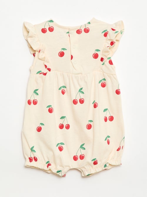 Tutina stampata in jersey di cotone - Kiabi