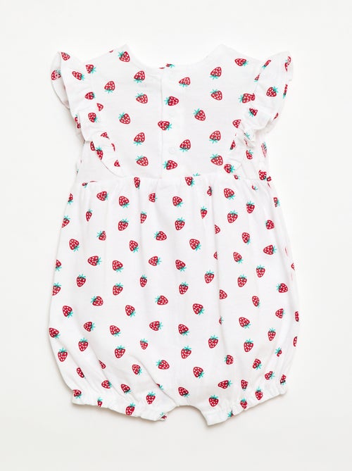 Tutina stampata in jersey di cotone - Kiabi