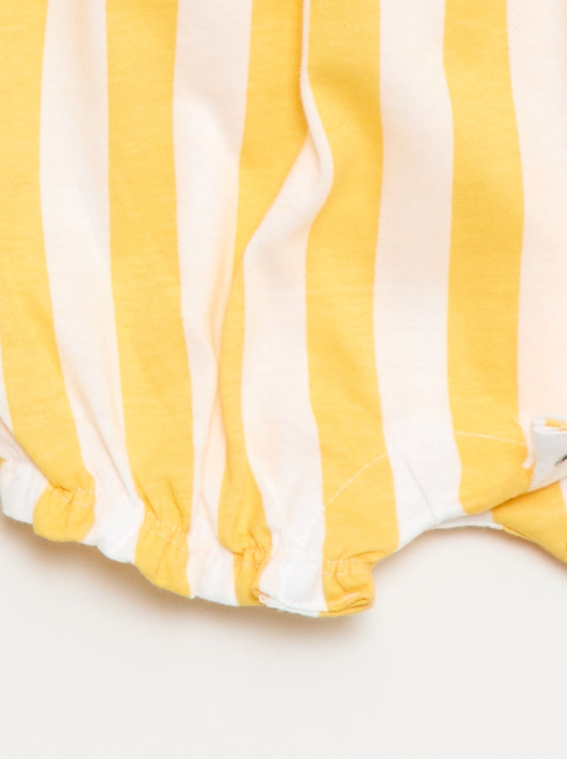 Tutina stampata in jersey di cotone Giallo - Kiabi