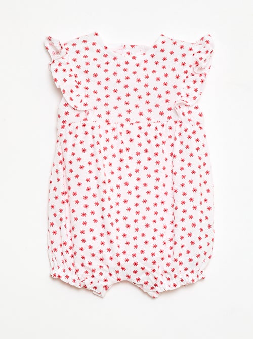 Tutina stampata in jersey di cotone - Kiabi