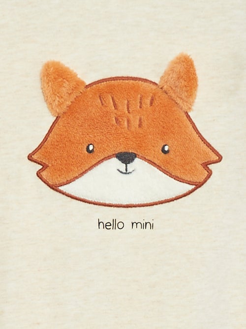 Tutina 'Volpe' con apertura con bottoni a pressione dietro - Kiabi