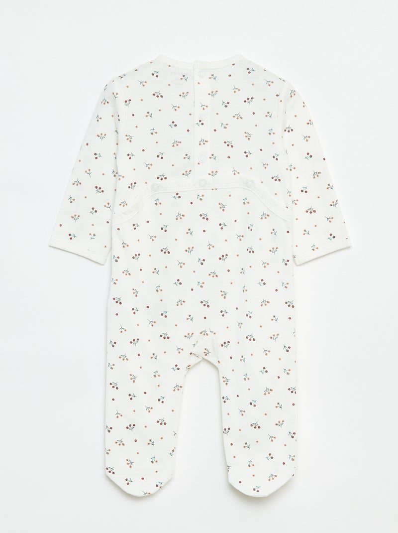 Tutina 'Volpe' con apertura con bottoni a pressione dietro Beige - Kiabi