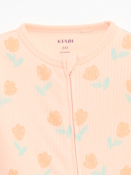 Tutine leggero con zip maniche corte fantasia integrale - Kiabi