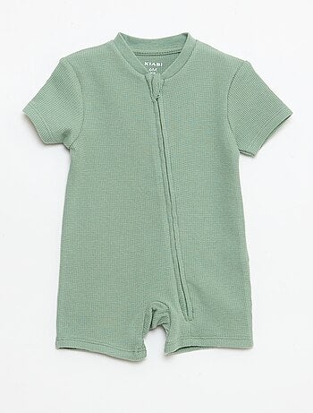 Tutine stile nido d'ape tinta unita con zip