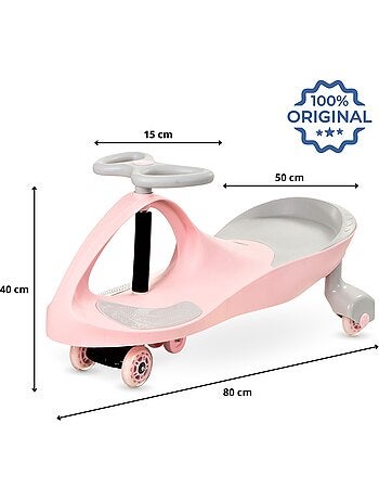 TwistCar cavalcabile bambini 3+ senza pedali, fino 120 kg, ruote luminose, movimento a energia