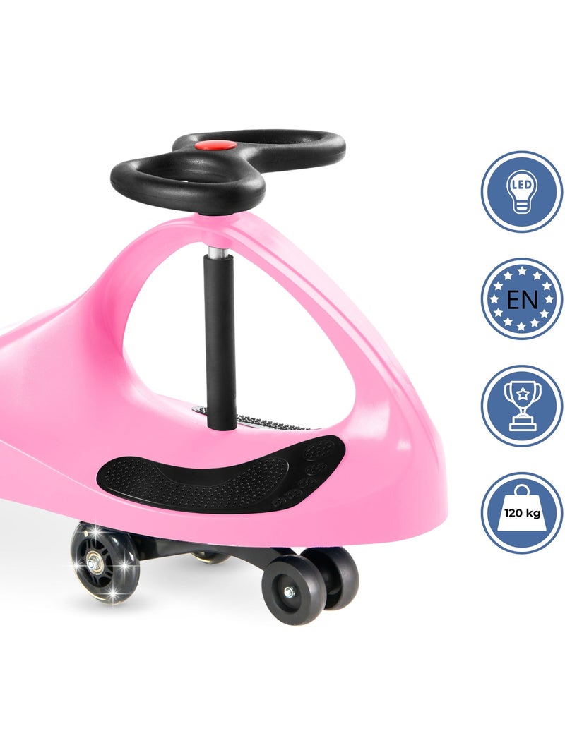 TwistCar – Macchinina per bambini senza pedali con movimento a sterzo, fino a 120 kg Rosa - Kiabi