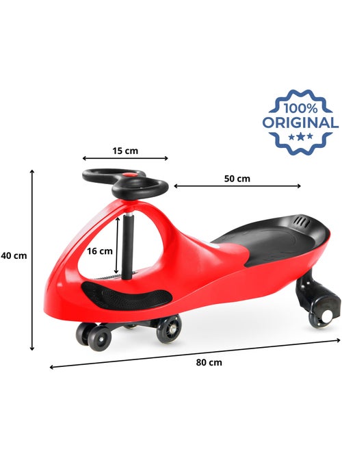 TwistCar – veicolo senza pedali per bambini con movimento a volante, gioco attivo da 3 anni - Kiabi
