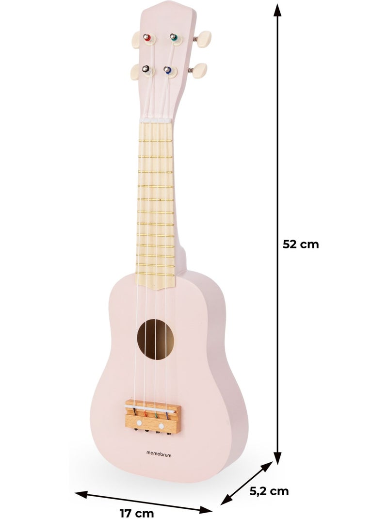 Ukulele legno bambini chitarra 4 corde 52cm giocattolo musicale mamabrum N/D - Kiabi