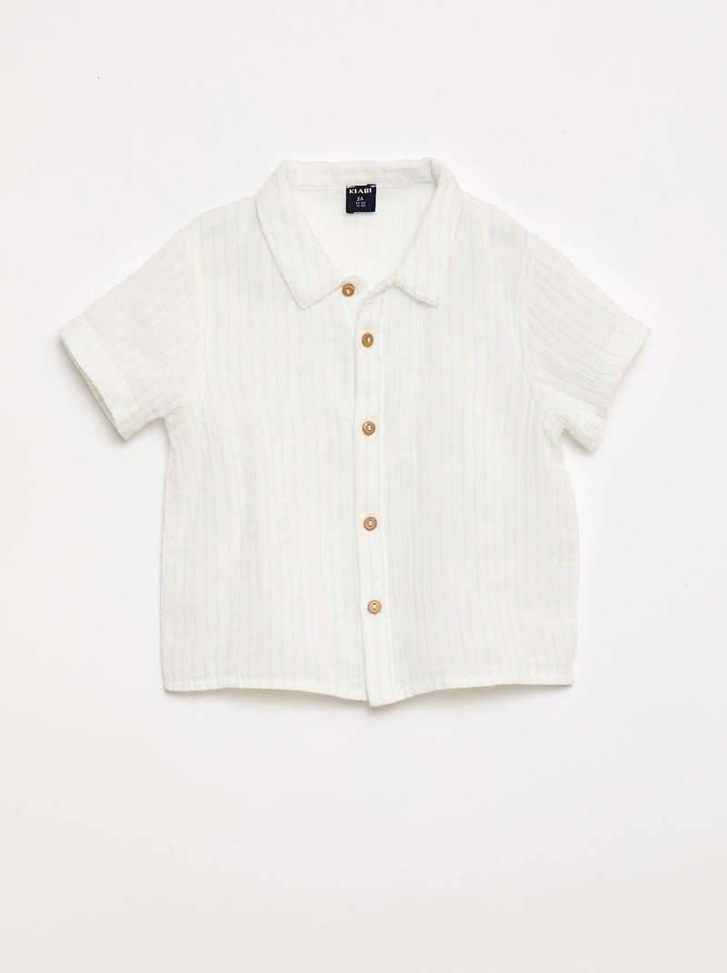 Un completo due pezzi camicia + pantaloncino Bianco - Kiabi