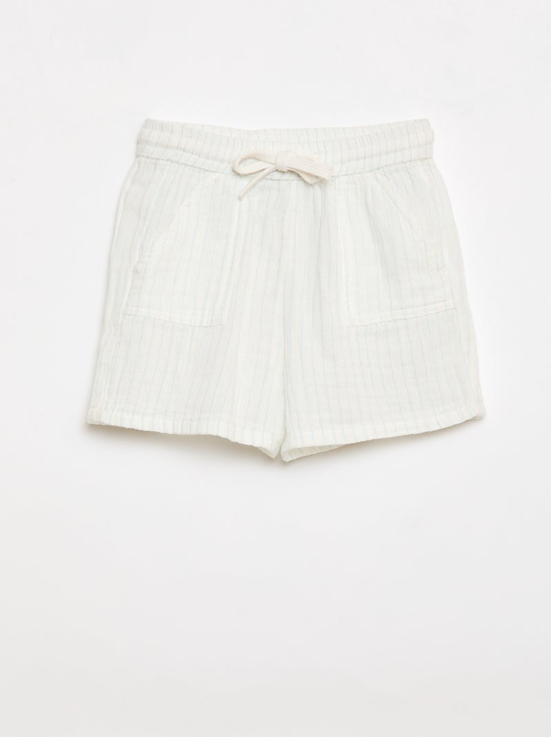Un completo due pezzi camicia + pantaloncino Bianco - Kiabi