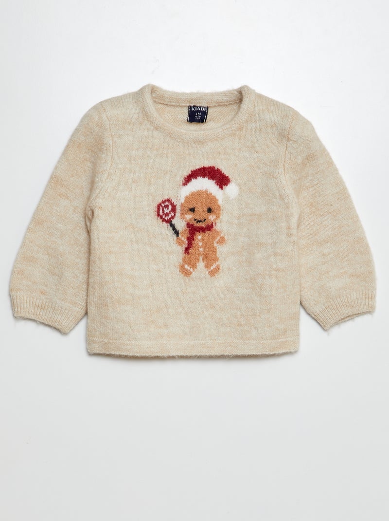 Un pullover morbido e caldo BEIGE - Kiabi