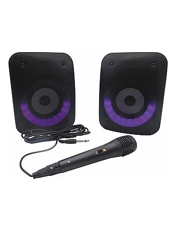 Una coppia di potenti altoparlanti stereo Bluetooth iParty