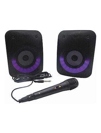 Una coppia di potenti altoparlanti stereo Bluetooth iParty