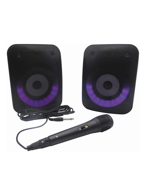 Una coppia di potenti altoparlanti stereo Bluetooth iParty - Kiabi