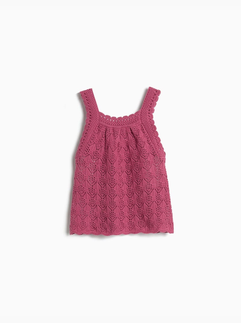 Uncinetto top, mo fashion Rosa - Kiabi