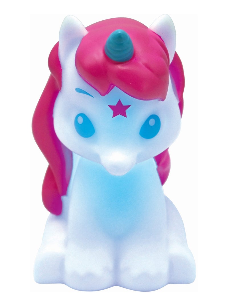 Unicorno 3D design luce notturna tascabile cambia colore Circa 13 cm Bianco - Kiabi