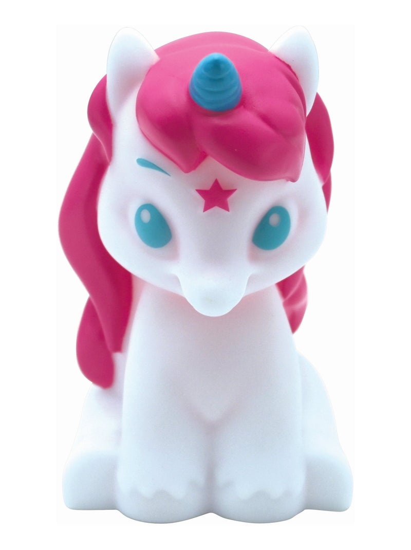 Unicorno 3D design luce notturna tascabile cambia colore Circa 13 cm Bianco - Kiabi