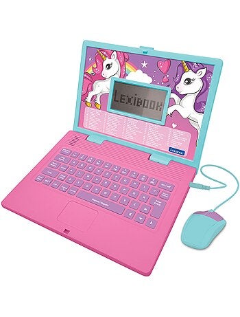 Unicorno portatile educativo parlante bilingue 124 attività in inglese e italiano