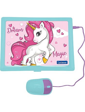 Unicorno portatile educativo parlante bilingue 124 attività in inglese e italiano