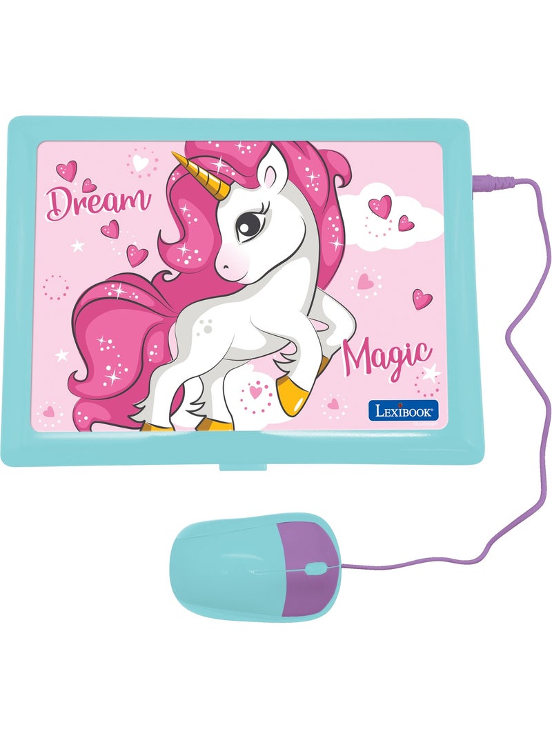 Unicorno portatile educativo parlante bilingue 124 attività in inglese e italiano Rosa - Kiabi