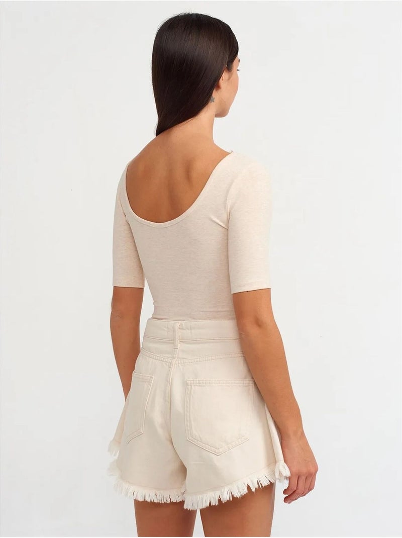 Unitard slim fit in misto cotone dilvin Beige naturale - Kiabi