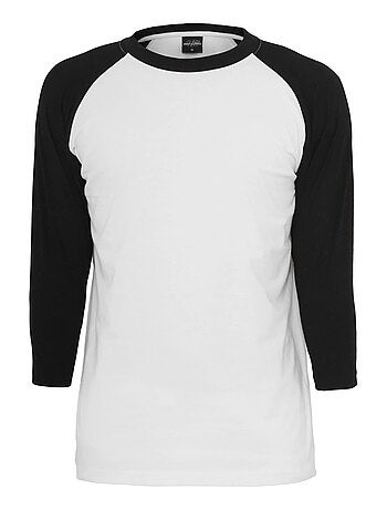 Urban Classics Maglietta Contrasto Raglan Manica a 3/4 Uomo