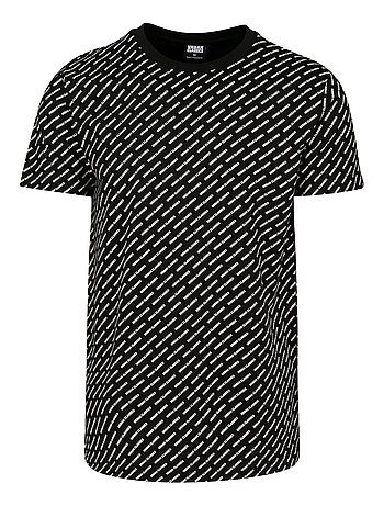 Urban Classics Maglietta Logo sul Intera Superficie Uomo