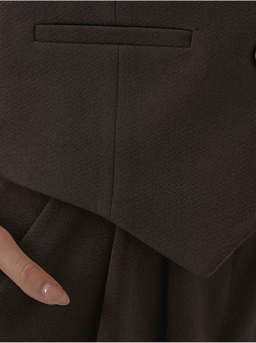 V-neck buttoned cotton-polyester vest bdart - Kiabi