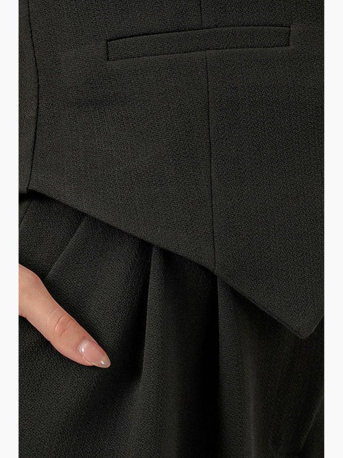 V-neck buttoned cotton-polyester vest bdart - Kiabi