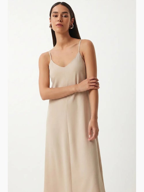 V-neck midi slip dress istanbul - Kiabi