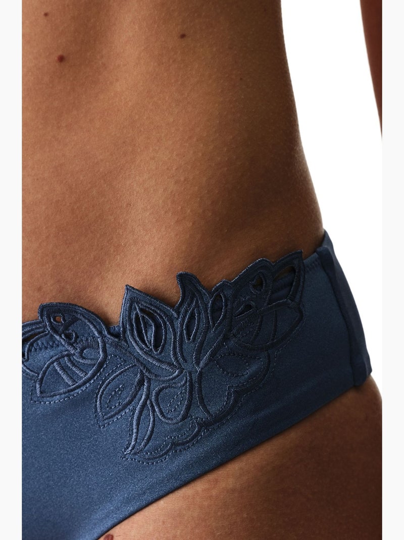 Valeria slip bikini a vita media penti Blu - Kiabi