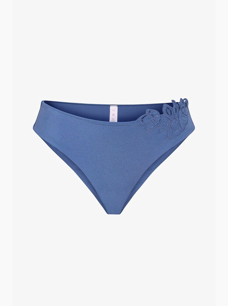 Valeria slip bikini a vita media penti Blu - Kiabi