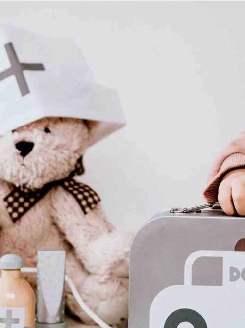 Valigetta del dottore in legno per bambini | gioco educativo e creativo | jabadabado | jabadabado - Kiabi