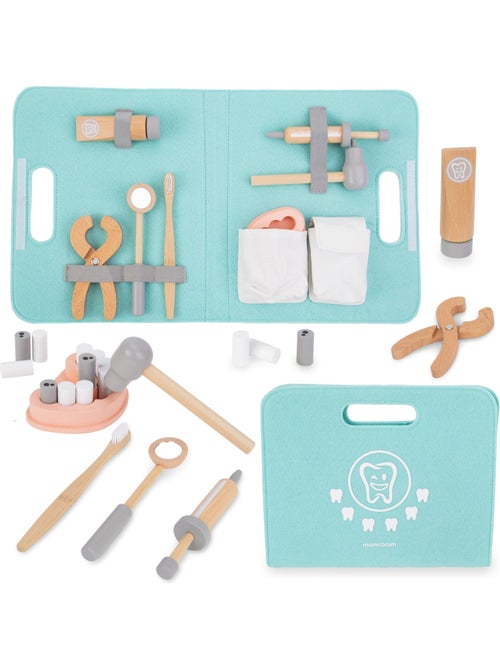Valigetta dentista legno bambini borsa dentatura giocattolo imitazione mamabrum - Kiabi Valigetta dentista legno bambini borsa dentatura giocattolo imitazione mamabrum - Kiabi