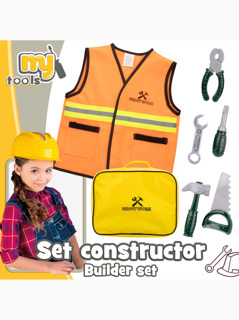 Valigia da lavoro con gilet e attrezzi 7 pezzi my tools N/D - Kiabi